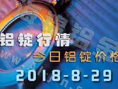829鋁錠行情：上海等各地今日鋁價(jià)鋁錠價(jià)格